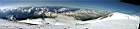 Панорама с восточной вершины Эльбруса на восток-юг-запад