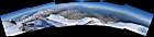 Панорама с западной вершины Эльбруса на юг-запад-север