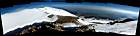 Панорама с восточного конуса Эльбруса на запад-север