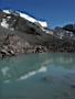 Озеро у ледника Битик-тебе к западу от Эльбруса