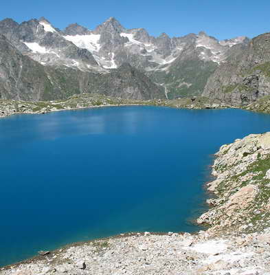 Озеро 2878 м под вершиной Нахар